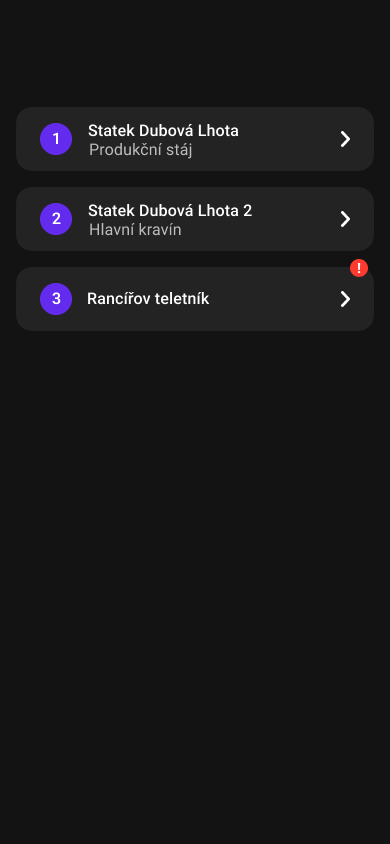 Inteligentní stáj – výběr stáje